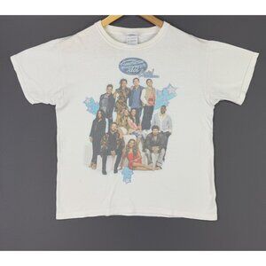 Vintage Y2K American Idol Live! Tour Concert Promo White Shirt Music TV Show